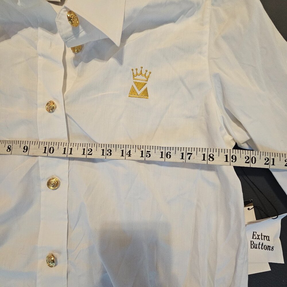 Bob Mackie White Blouse - Picture 3 of 6